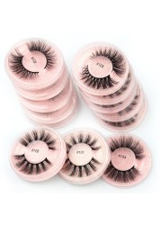 3D False Eyelashes Natural Soft Mink Hair, 4/50/100pcs Set, Wholesale