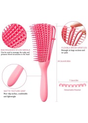 Detangling Hair Brush Scalp Massage Hair Comb Curly Hair Detangler Women Men Salon Brush Afro America African Hair Kinky Wavy