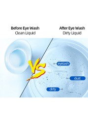 Eye Wash Liquid Care Solution 100ml Suitable for Itchy Blood Dry Eyes Chrysanthemum Vitamin B6 Sodium Hyaluronate