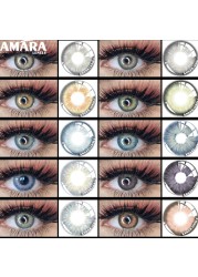 Amara 1 Pair Natural Colored Contact Lenses For Eyes KING Colored Cosmetics Colored Eye Contact Lenses