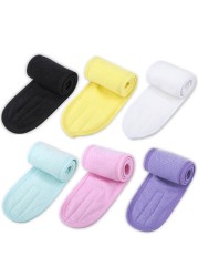 1/2/5/10/20pcs Eyelashes Extension Spa Face Headband Make Up Wrap Head Terry Cloth Hairband Stretch Towel With Magic Tape