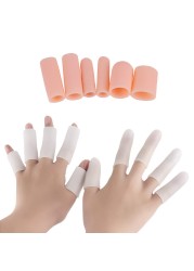 5pcs Silicone Finger Protector Toes Separator Bunion Corrector Soft Gel Straightener Toes Protective Devices Foot Care Tool