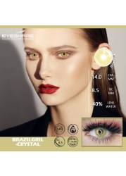 Eyeshire Colored Contact Lenses 1 Pair Natural Tinted Multicolor Beauty Pupil Yearly Contactlen For Eyes Cosmetics Makeup Contacts