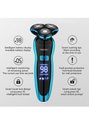 Electric Razor Electric Shaver Rechargeable Shaver For Men Beard Shaving Wet Dry Dual Use Water Proof Fast Shipping