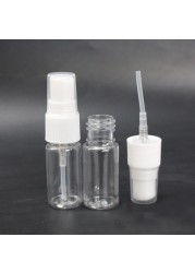 100pcs Clear Plastic Empty Spray Bottle 10ml/20ml/30ml/50ml/60ml/100ml Refillable Vial