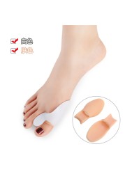 1pc toe separators spacer straightener thumb big toe pad device toe pads thumb valgus corrector relief foot bunion