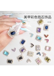 Japanese Zircon Nail Art Color Zircon Gemstone Jewelry Color Love Zircon True Gold Color Nail Decoration