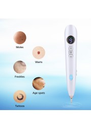 LCD Mole Freckle Removal Pen Wart Removal Spot Plasma Pen Tattoo Black Point Remover Face Body Clean Beauty Skin Care Tool