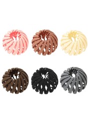 Resin Bird Nest Shape Headwear Hairpin Women Hair Accessories Adjustable Resin Bird Nest Expandable Hair Tie Clip