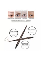 Double Head Natural Brown Eyes Makeup Eyebrow Pencil Eyebrow Crayon Liquid Long Lasting Waterproof Sweat Resistant Cosmetic TSLM1