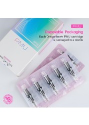 Dragonahwk Cartridge Tattoo Needles PMU 1RL 3RL 7F Sterilize Round Liner For Permanent Makeup Machine