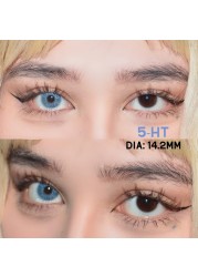 Bio-essence 1 Pair Colored Eye Contact Lenses Blue Lens Green Eye Lens Natural Eye Contact Lens Gray Fashionable Lens