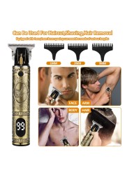 T9 Hair Clipper for Men Professional Hair Cutting Machine Barber Beard Trimmer Trimmer Electric Shaver for Men Dragon Hair Clipper