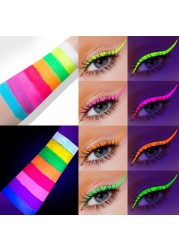 Derol Fluorescent Eyeliner Quick Drying Water Soluble Luminous Liquid Eyeliner Smooth and easy to apply fashion beauty makeup