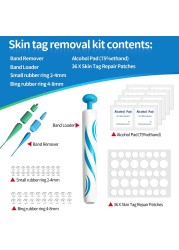 2 in 1 Micro Skin Tag Remover Device Standard and Micro Skin Tag Removal Kit Mole Wart Removal for Adults Facial Care Beauty Tools