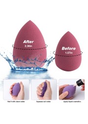 8pcs Makeup Blender Beauty Egg Set Gourd Water Drop Puff Makeup Sponge Set Colorful Pillow Cosmetic Sponge Tool Wet and Dry Use