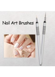 7/9/11/15mm 1pc Nail Art Brush Acrylic Nail Liner Brushes French Nail Lines Stripe Flower Painting Drawing Pen Manicure Tool