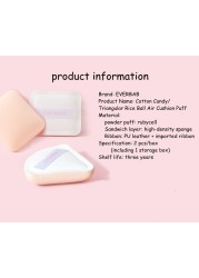 1pack=2pcs everdoor marshmallow/triple air cushion puff BB cream setting sponge puff soft dry/wet use makeup tool