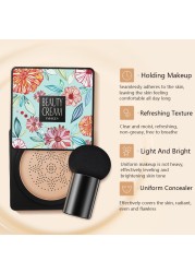 Images BB Air Cushion CC Cream Foundation Concealer Mushroom Head Whitening Waterproof Brighten Face Base Tone Korean Makeup