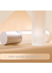 10pcs/lot 5ml10ml Roll On Bottle Thick Frosted Glass Perfume Bottle Doterra Refillable Empty Roller Vial Essential Oils