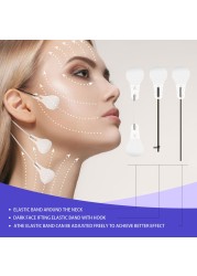 60pcs Thin Face Stickers Set Face Lifting Patches Chin Lifting Tape V Shape Face Line Lifting Wrinkle Sagging Tightening Skin Care Tool