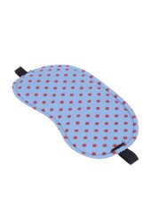 Dot Print Sleeping Mask Soft Eye Cover Portable Travel Comfort Sleep Aid Eye Patch PC