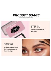 Eyelash Regrowth Gel Wax Wild Eyebrow Shaping Soap Long Lasting Waterproof Natural Eyes Eyebrow Styling Cream Eye Makeup TSLM1