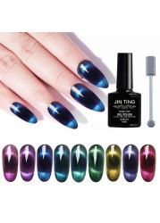 9D Cat Eye Nail Gel Polish Magnetic Laser Nails Gel Semi Permanent Soak Off UV LED Varnishes Lacquer Manicure Nail Art Design