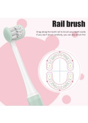 Baby Nano Toothbrush Three Sides USB Rechargeable 3D Ultrasound U-shaped Toothbrush Oral Care For Kids