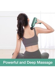 SANLEPUS Portable LCD Massage Gun for Body Neck Back Electric Percussion Massager Deep Tissue Muscle Relaxation Fitness Slimming