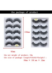 Wholesale eyelashes 20/30/50 boxes 5 pairs 3d mink lashes natural false eyelashes soft makeup fake eye lashes cilios g806 g800