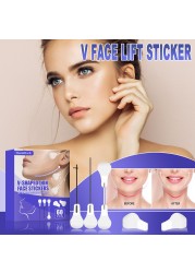 60pcs/set Invisible Thin Face Stickers Face Line Wrinkles Sagging Skin V-Shape Face Lifting Fast Chin Tightening Face Care Set