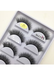 10/50 Boxes 37 Style 5 Pairs Natural 3D False Eyelashes Makeup Fake Eye Lashes Faux Cils Make Up Beauty Maquillaje Wholesale