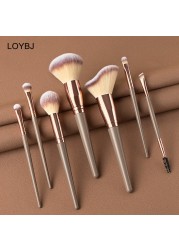 Loebig 5/7 Makeup Brushes Beauty Tool Set Cosmetic Powder Brushes Foundation Blush Contour Eye Shadow Eyebrow Lashes Make Up Brush