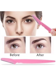 5/10/15pcs Eyebrow Trimmer Safe Makeup Tools Eye Brow Razor Face Body Hair Removal Shaver Blades Woman Eyebrows Shaping Knife