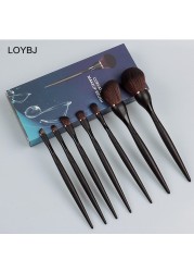 WYG BEAUTY Cosmetic Brushes Set Powder Foundation Blush Brushes Contour Eyebrows Eyeshadow Concealer Cosmetic Blending Brush Makeup