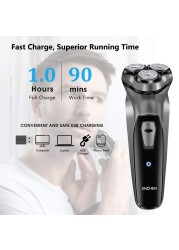 ENCHEN BlackStone Electric Shaver For Men Type C Rechargeable Beard Shaver Intelligent Control Travel Lock 100% New Version