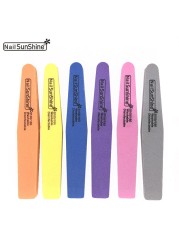 10pcs/lot Nail File Blocks Colorful 100/180 Sponge Washable Nail Sunshine Polish Sanding Buffer Manicure Tools Nails Accessories