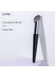 LOYBJ 1pcs Finger Belly Foundation Makeup Brushes Cosmetic Powder Liquid Foundation Concealer Cream Bevel Head Make Up Brush