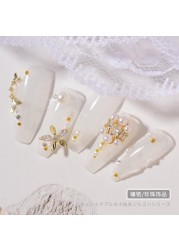 Nail Art Zircon Jewelry Bowknot Pearl Accessories Explosive Flower Color Preserved Decorative Diamond Nail