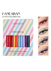 20/12pcs Colorful Eyeliner Pen Quick Drying Lasting Waterproof High Pigmented Eyeliner Pencil Eye Makeup Cosmetic TSLM1