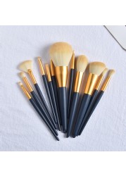 FLD Starry Blue Makeup Brushes Set Soft Natural Powder Foundation Blush Brush Cosmetic Beauty Tose For Makeovers Starter