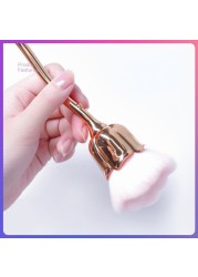 Makeup Brushes Cosmetic Tool Nail Art Brush Soft Clean Dust Rose Flower Shape Foundation Powder Glitter Beauty Manicure Care