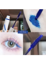 4 Color Thick Mascara Curling Lengthening Eye Lashe Waterproof Long Lasting Blue Pink Brown Quick Dry Mascara Eyes Makeup TSLM1