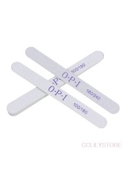 10pcs/5pcs Wood Nail File 100/180 180/240 Professional Double Side Nail Art Sanding Buffer Files