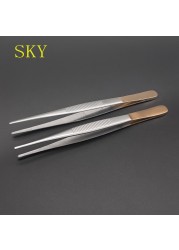 Stainless Steel Forceps Straight Head Elbow Accessories Forceps Tissue Forceps With And Without Hook With And Without Teeth