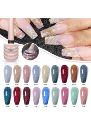 1pc Diamond Glue Nail UV Gel Semi Permanent Varnish Soak Off Matte Base Top Coat Nail Glue Diamond Glitter Nail Art TSLM1