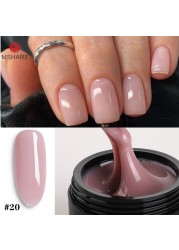 Mshare Uv Nail Extension Gel Builder Builder Clear Hard Gel Manicure For Nails Bare Finger French Nail Art 50ml