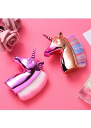 Nail Art Dust Brush for Unicorn Manicure Makeup Brush Brushes Fashion Gel Nail Decorations Nail Tools Material