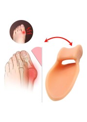 2pcs Silicone Gel Big Toe Separator Bunion Orthopedic Ectropion Toes Corrector Separator Valgus Finger Straightener